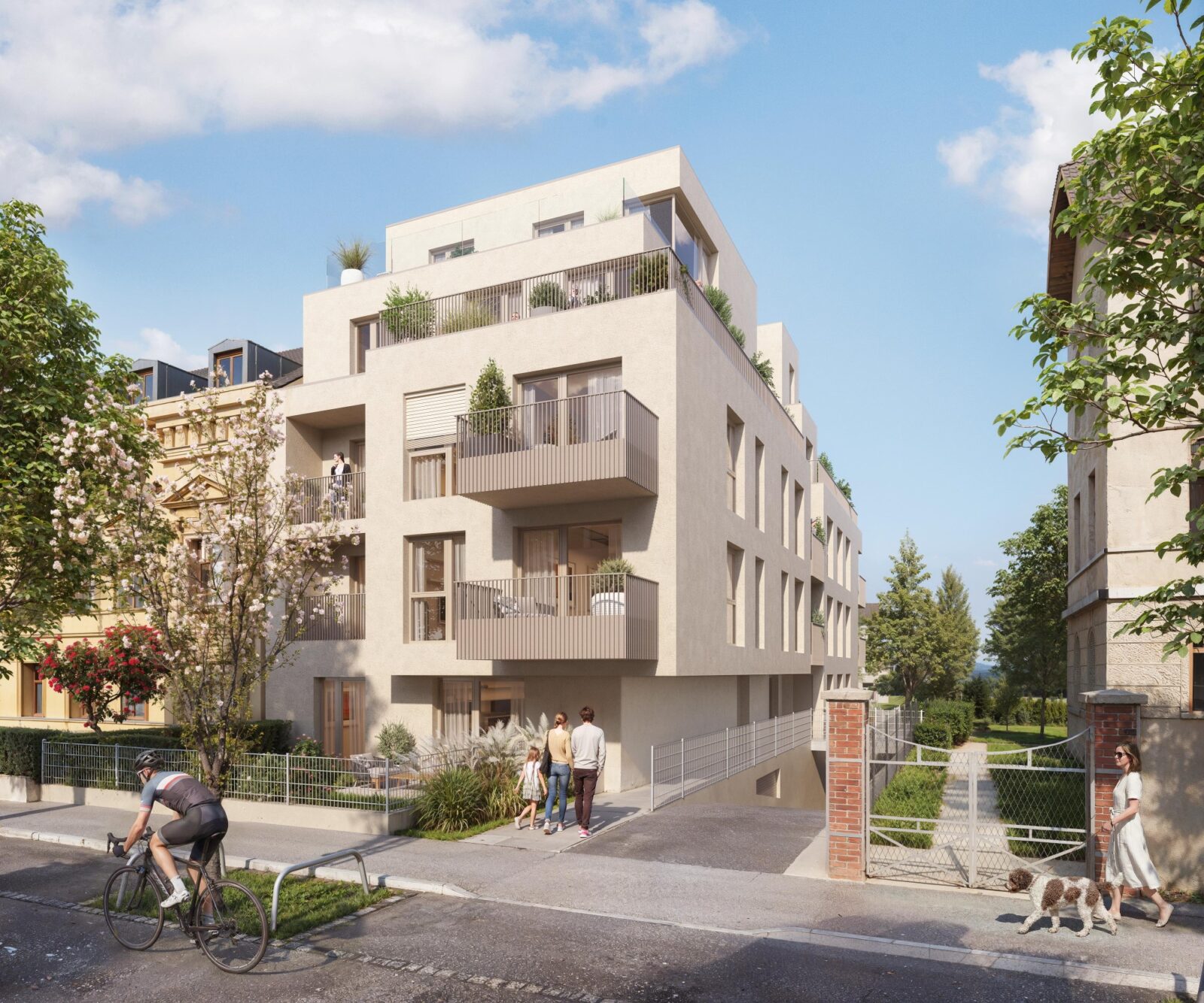 Wohnprojekt Straßenansicht
